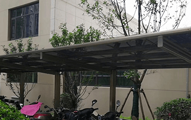 小區自行車棚效果圖