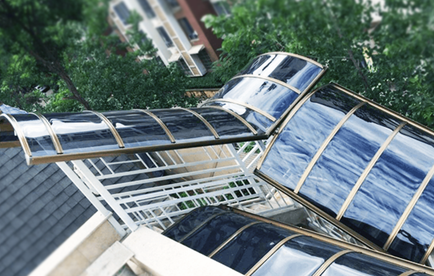 耐力板雨棚圖集