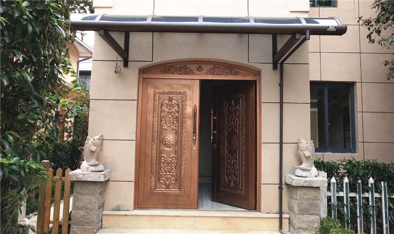 別墅入戶門鋁合金雨棚常規(guī)尺寸是多少？