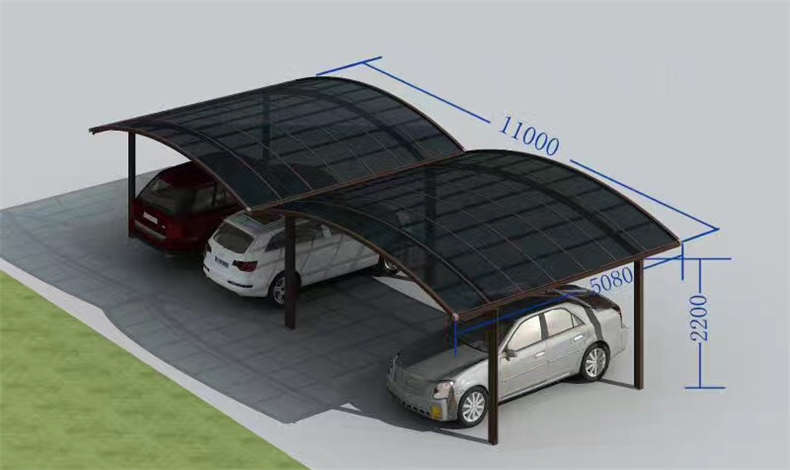 鋁合金車棚的發展及應用