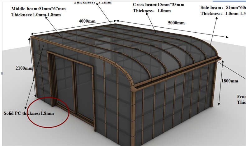 至尊卡爾 “房型雨棚”應用而生