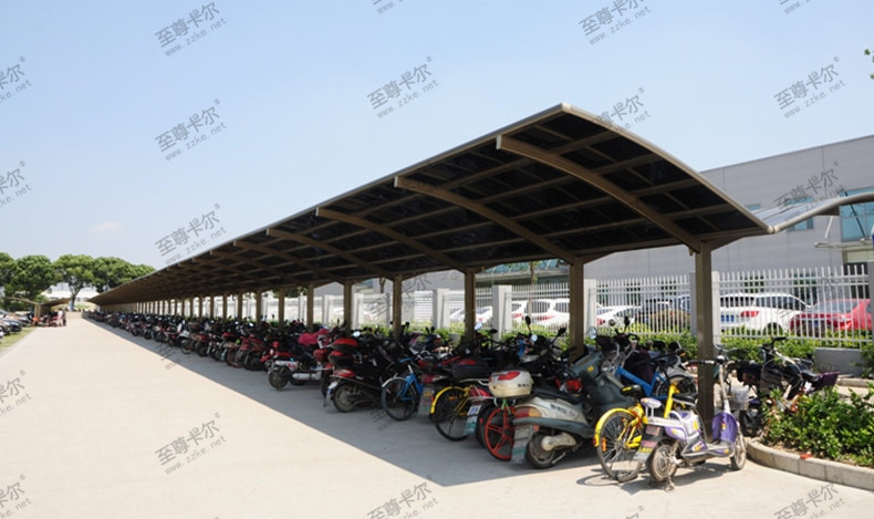 自行車棚材料如何選擇，傳統(tǒng)材料已經(jīng)落伍了