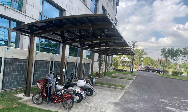 電動自行車充電棚？電動停車棚圖片？